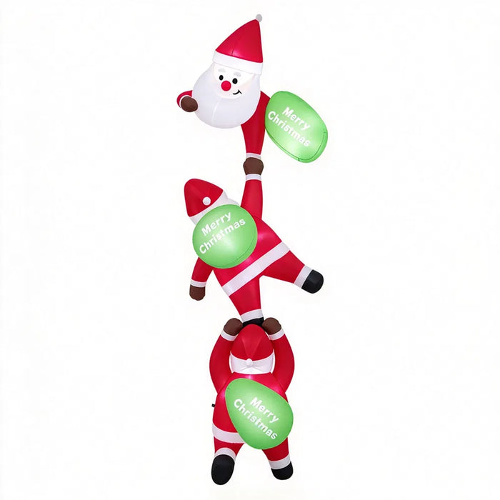 Snugleigh Hanging Inflatable Climbing Santas, Set of 3