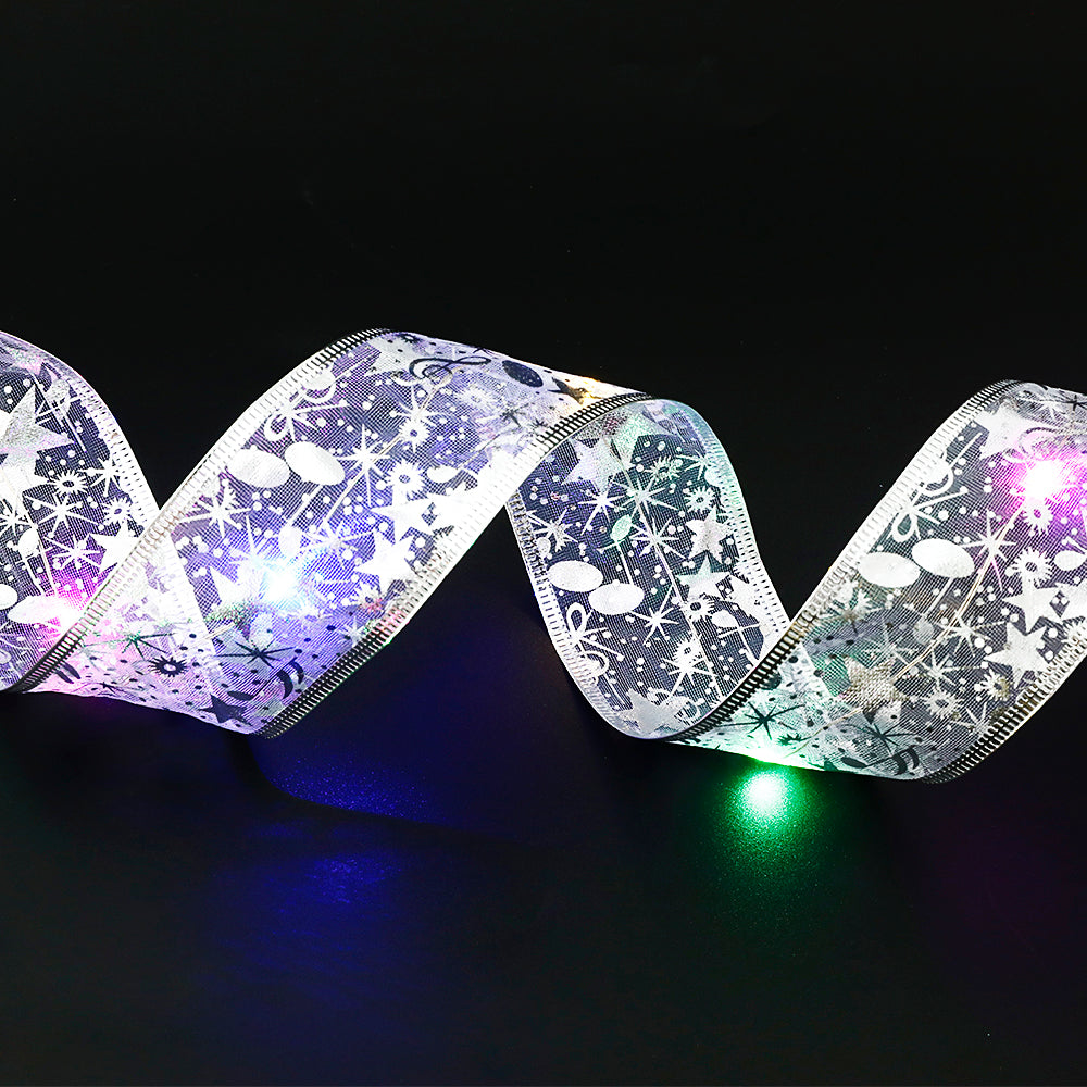 Ribbon Fairy Lights – LED Christmas Ribbon for Tree and Bows
