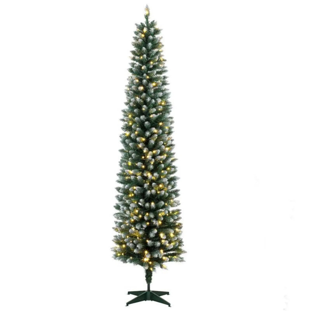 Slim frosted pencil tree with remote