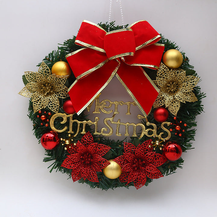Christmas Window Garland Bowknot Red Berry Branch 30cm