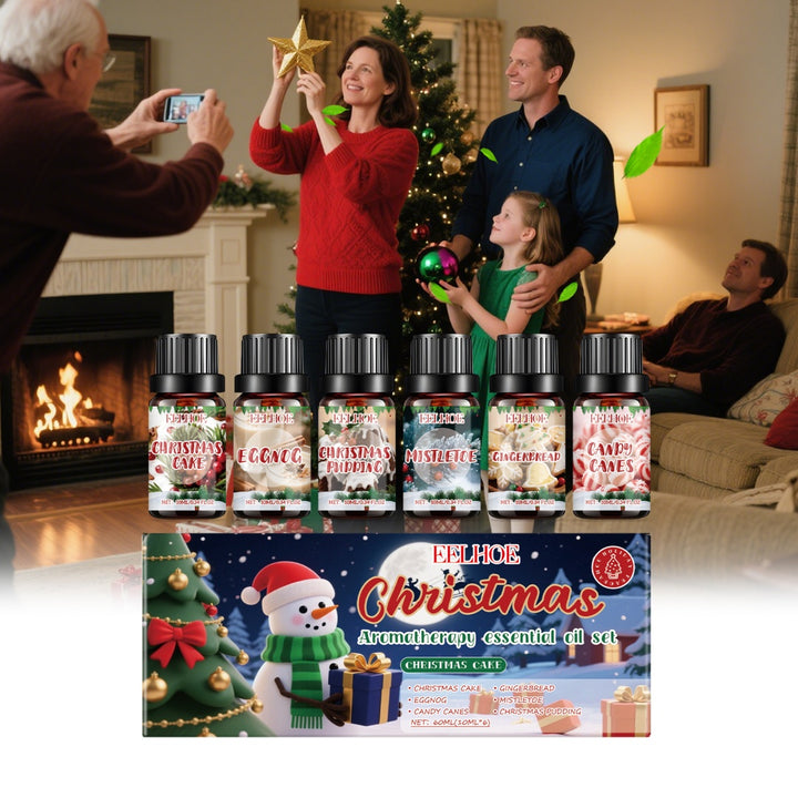 Christmas fragrance oil gift set, six bottles