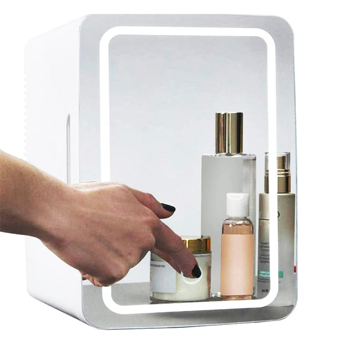 Snugleigh Mini skincare fridge with LED mirror door