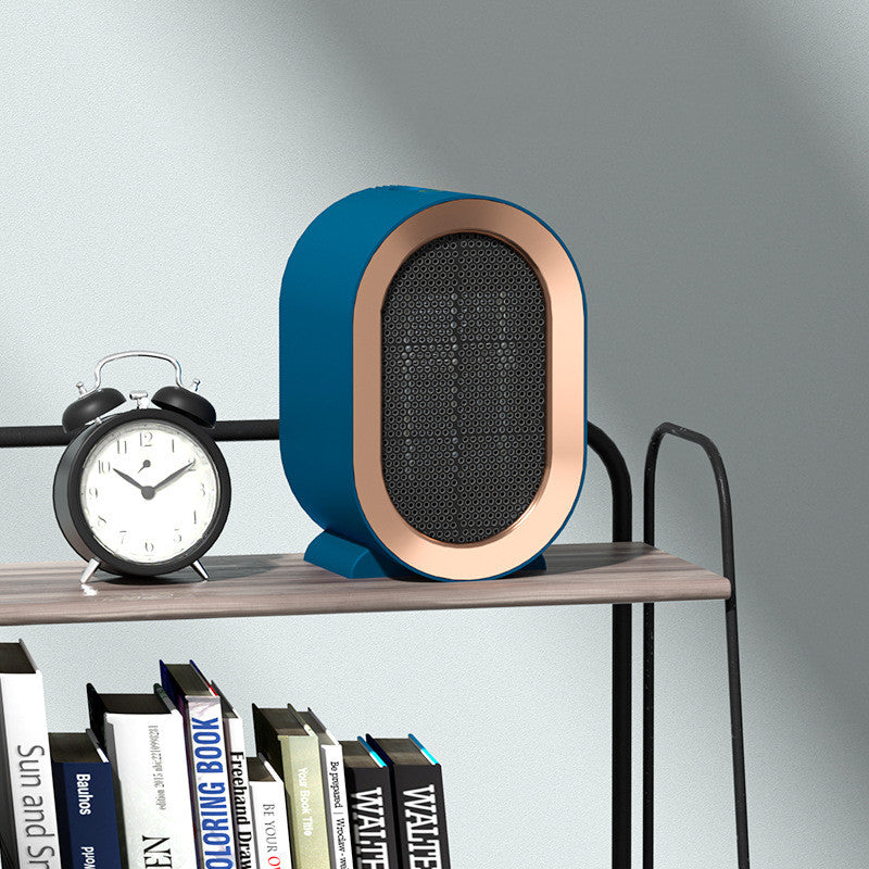 Small ceramic desk fan heater