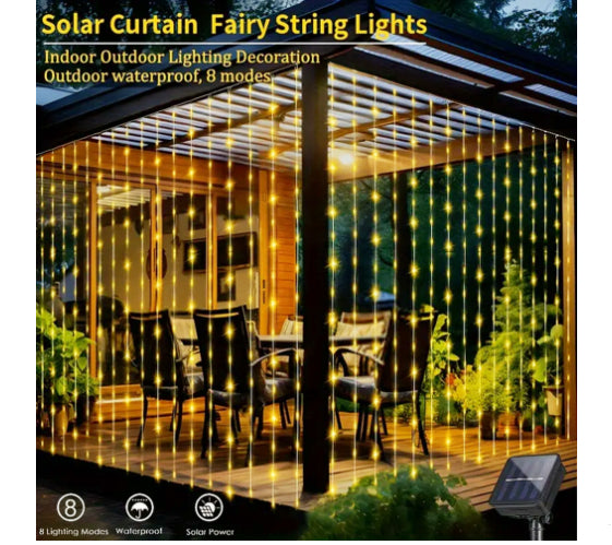 LED Curtain Fairy Lights USB With Remote Control Window