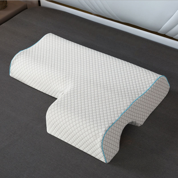 Arched couples memory foam pillow