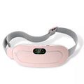 Pink rechargeable heated waist belt with display