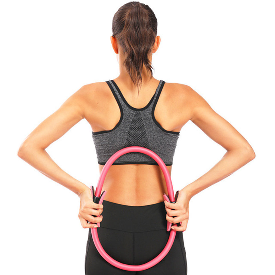 Pilates ring with padded handles