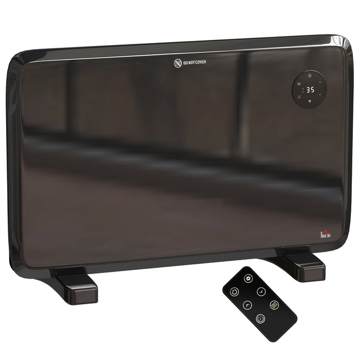 Snugleigh Black Panel Heater 1200W, Silent with Weekly Timer