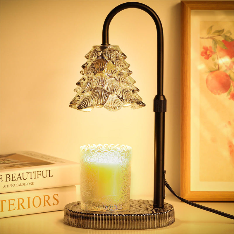 White Candle Warmer Lamp With Dimmer And 2-8 Hour Timer