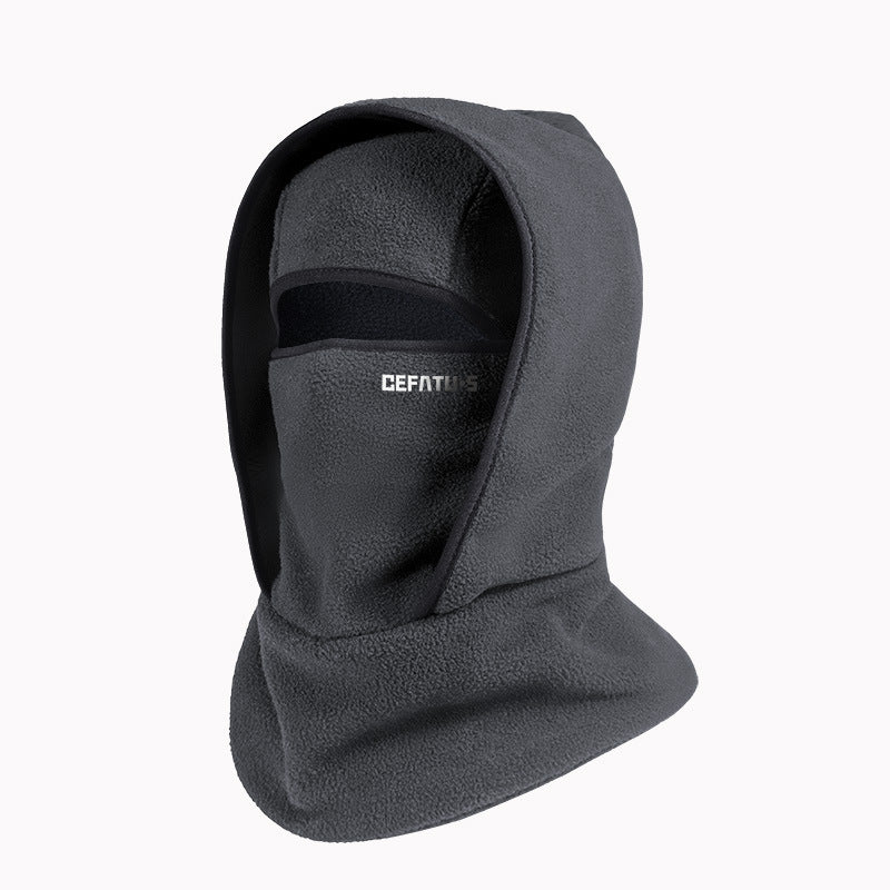 Polar fleece balaclava with eye opening