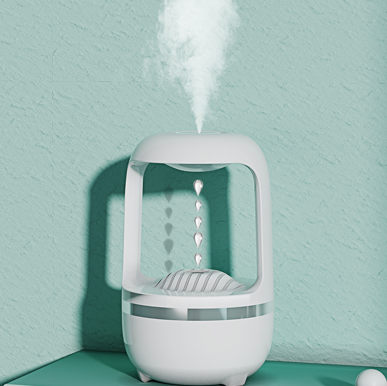 Anti Gravity Water Drop Humidifier 500ml For Office And Bedroom
