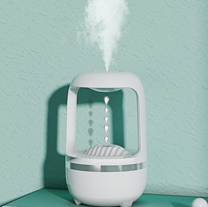 Anti Gravity Water Drop Humidifier 500ml For Office And Bedroom
