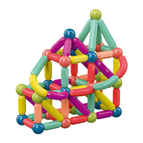 Colourful magnetic sticks and balls set