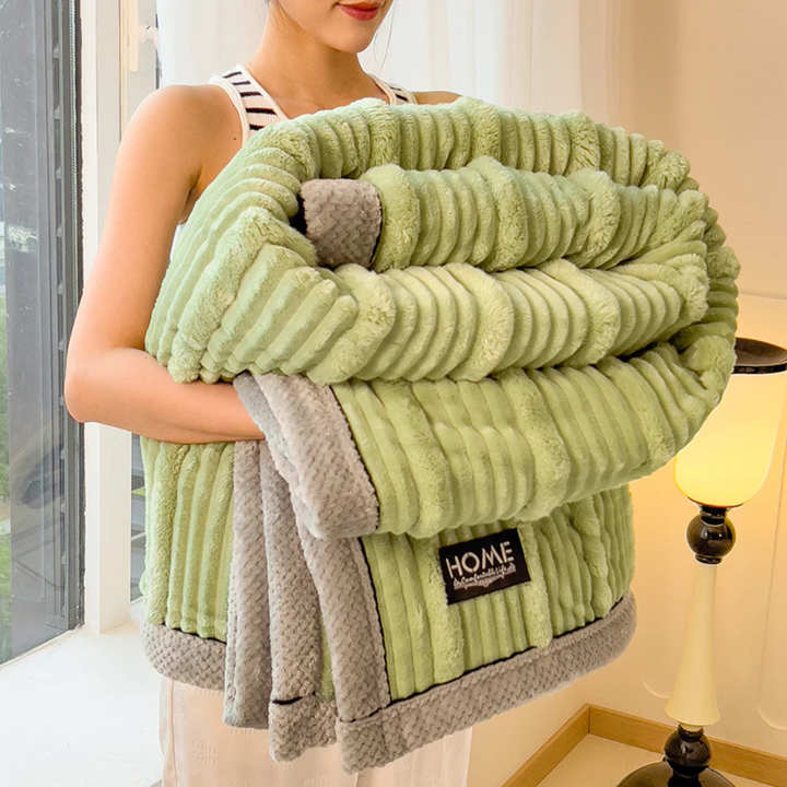 Warm Plush Winter Blanket for Bed &amp; Sofa