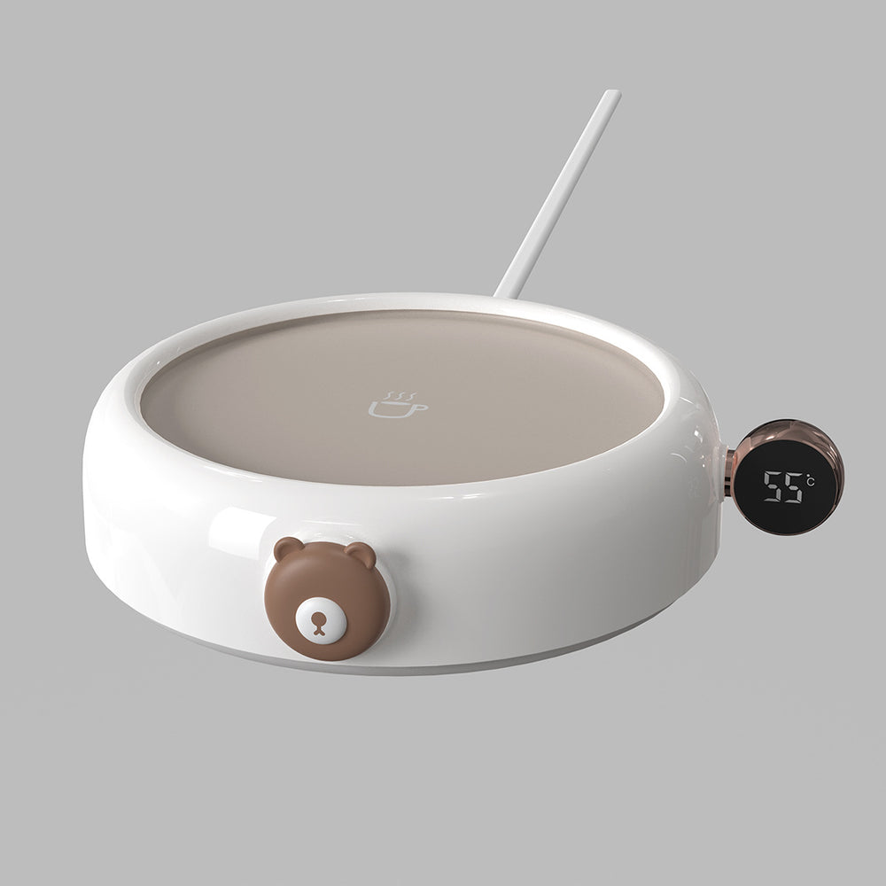 Pink bear cup warmer with matching cup