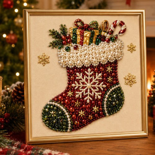 Snugleigh Christmas 5D pearl painting kit in two sizes