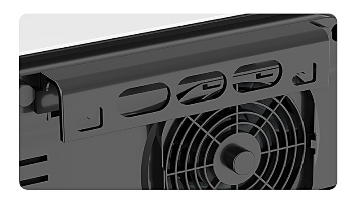 white wall-mounted bathroom fan heater