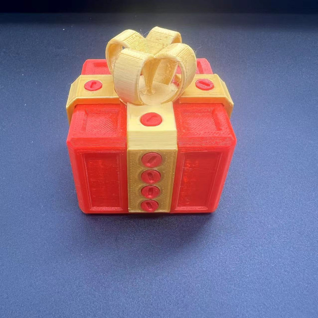 3D-printed prank gift box with screws