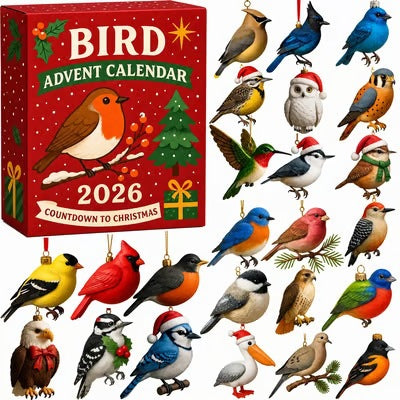 Snugleigh Advent calendar with 24 acrylic figure ornaments