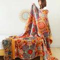 Snugleigh™ Reversible Boho Blanket with Breathable Cooling Feel
