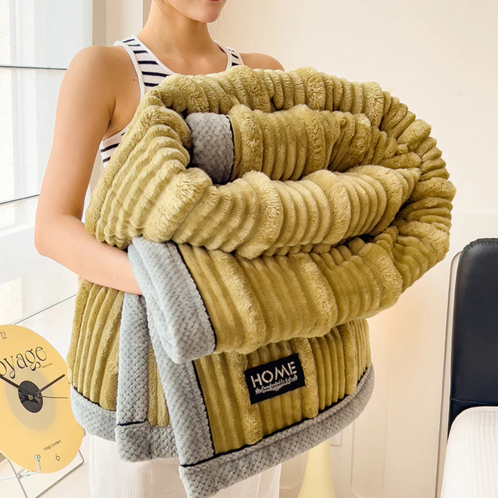 Warm Plush Winter Blanket for Bed &amp; Sofa