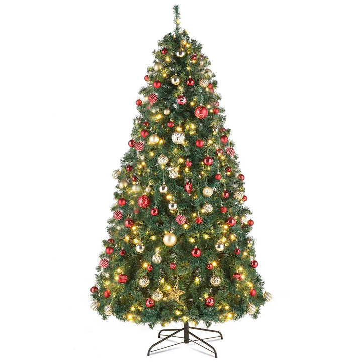10ft pre-lit Christmas tree with colourful lights