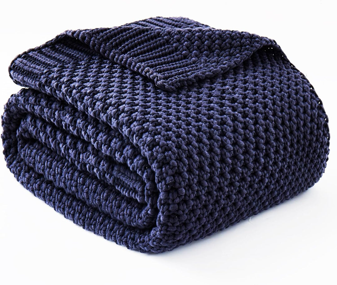 Cosy Comfort Knitted Weighted Blanket - Breathable Cooling Microfibre