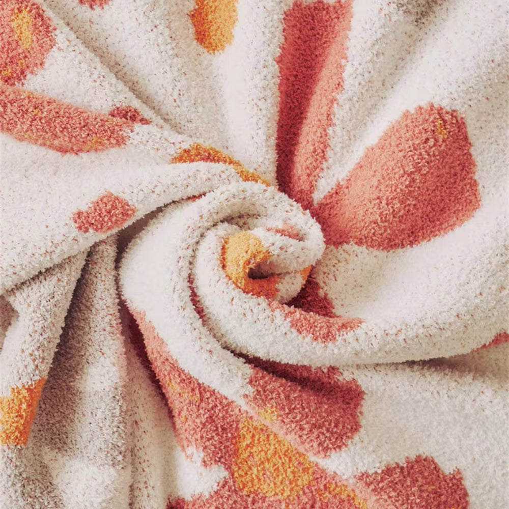 Alvian Floral Soft Knit Throw Blanket