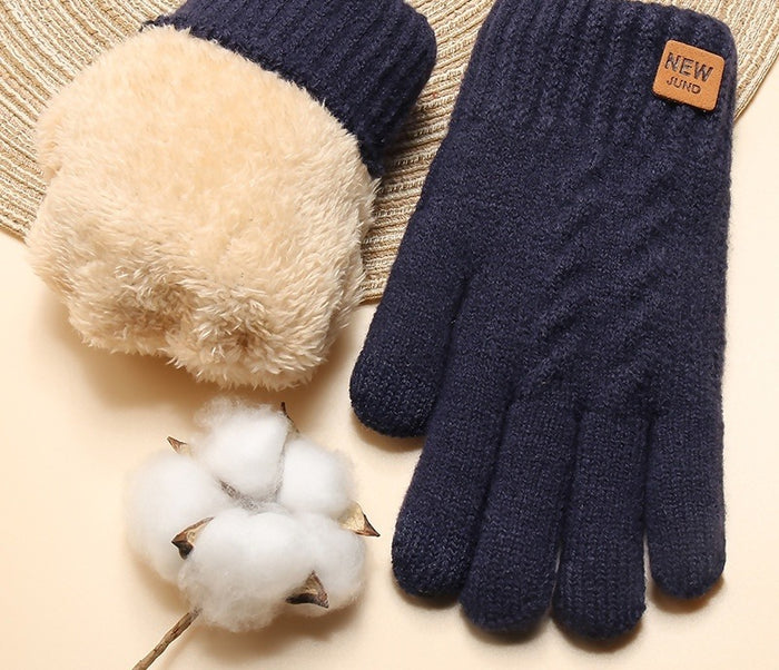 Snugleigh Cable Knit Gloves with Double Plush Lining