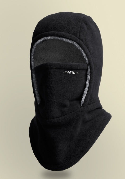 Snugleigh Fleece Hooded Balaclava with Pull-Down Face Cover