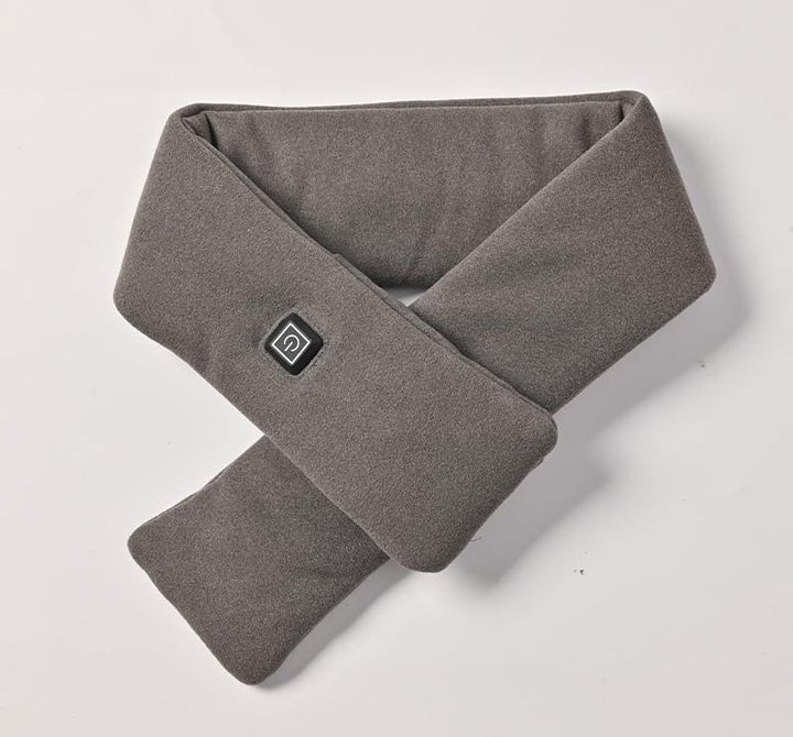 Camel USB heated mink fleece scarf