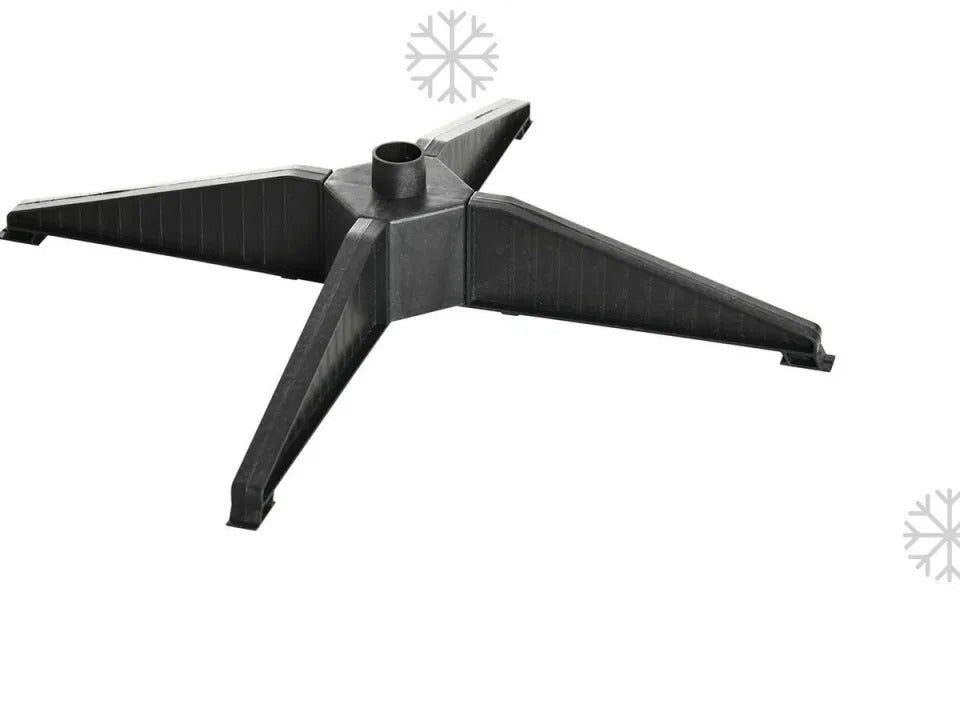 Slim black pencil Christmas tree on stand