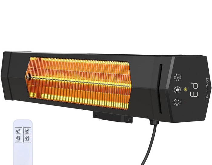 Snugleigh Infrared Patio Heater 1500W Wall-Mounted with Remote