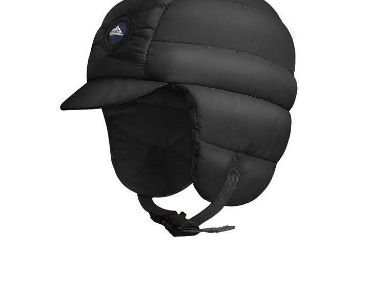 Padded winter trapper hat with ear flaps