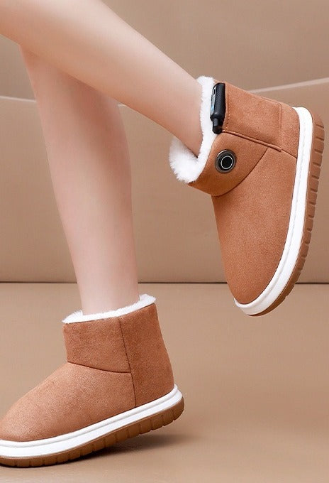Snugleigh Rechargeable Heated Ankle Boots with Plush Lining
