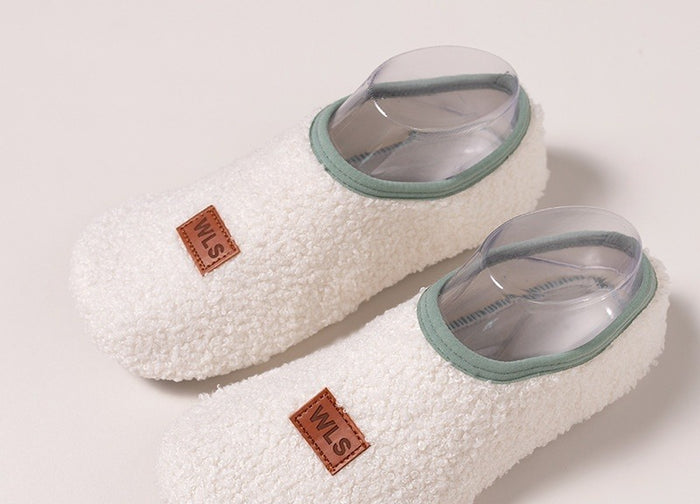 Snugleigh Fleece-Lined Slipper Socks with Non-Slip Sole