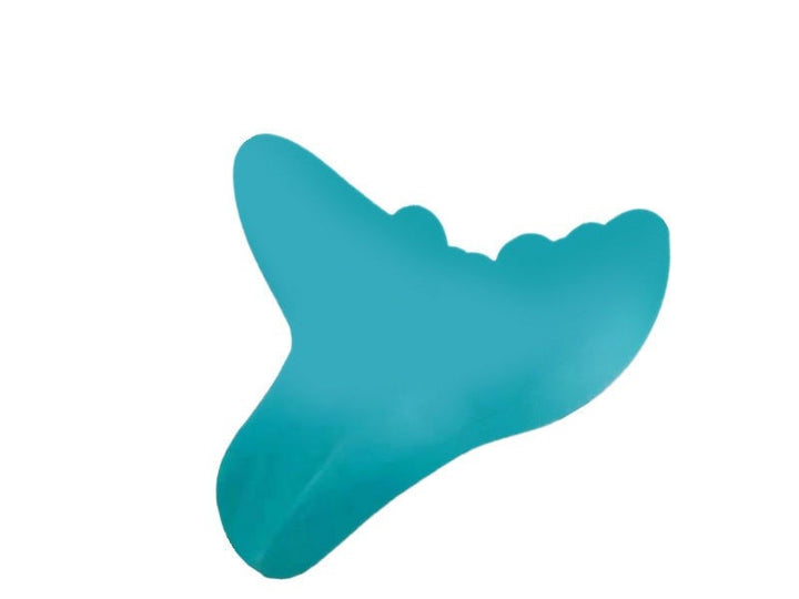 Contoured foam neck pillow with nodes