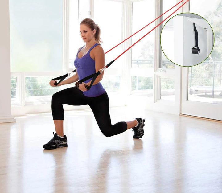 Resistance tube band set with handles