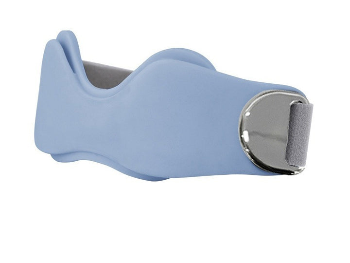 Patella knee strap with silicone pad