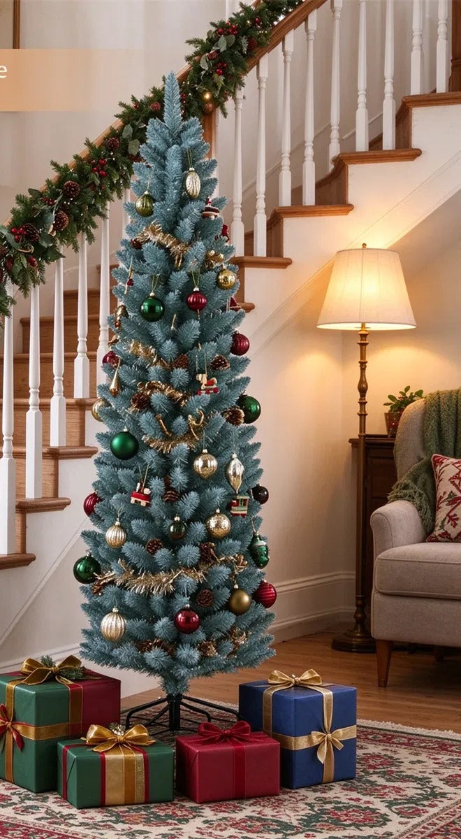 Small frosted silver-green pencil tree