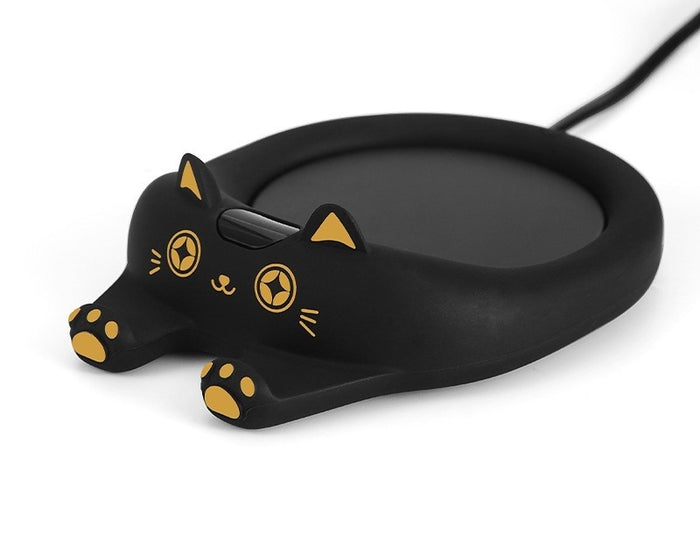 Snugleigh Cute Cat Shaped Cup Warmer Coaster in Five Colours