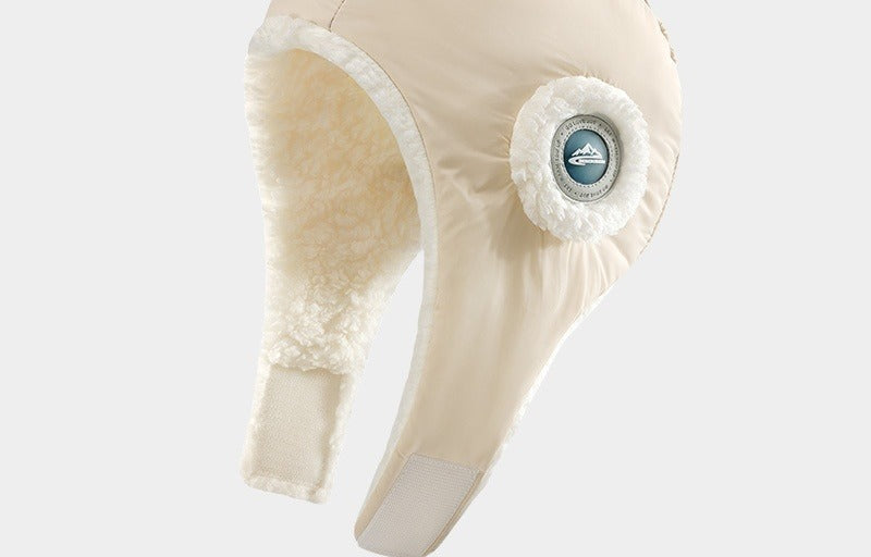 Padded winter trapper hat with ear flaps