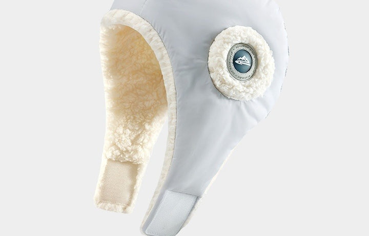 Padded winter trapper hat with ear flaps