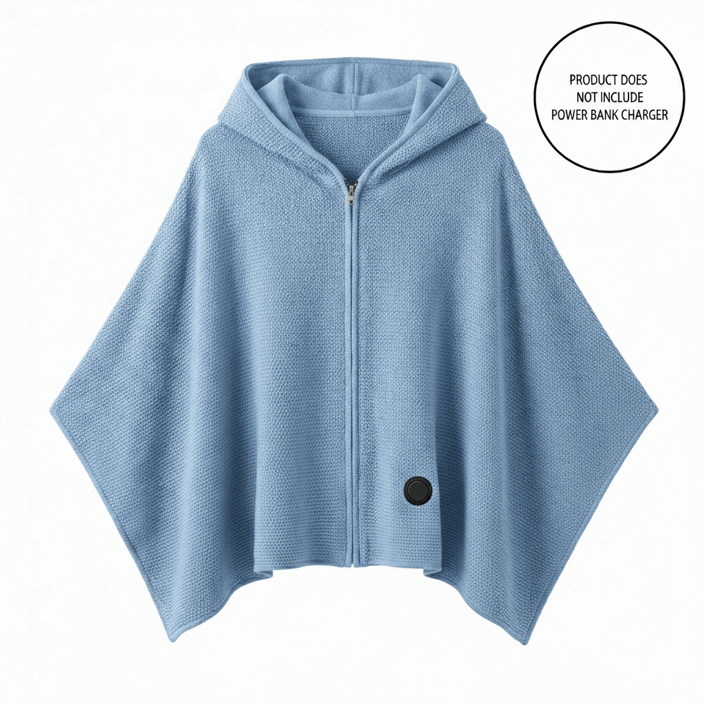 Graphene Heated Shawl - USB Powered, 15-Second Heat, Office &amp; Home