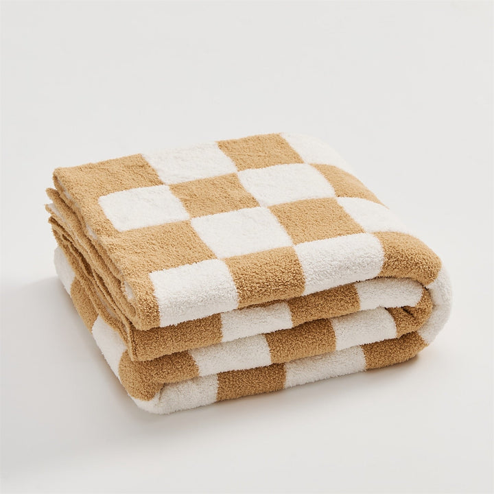 COLORFUL CHECKERBOARD THROW