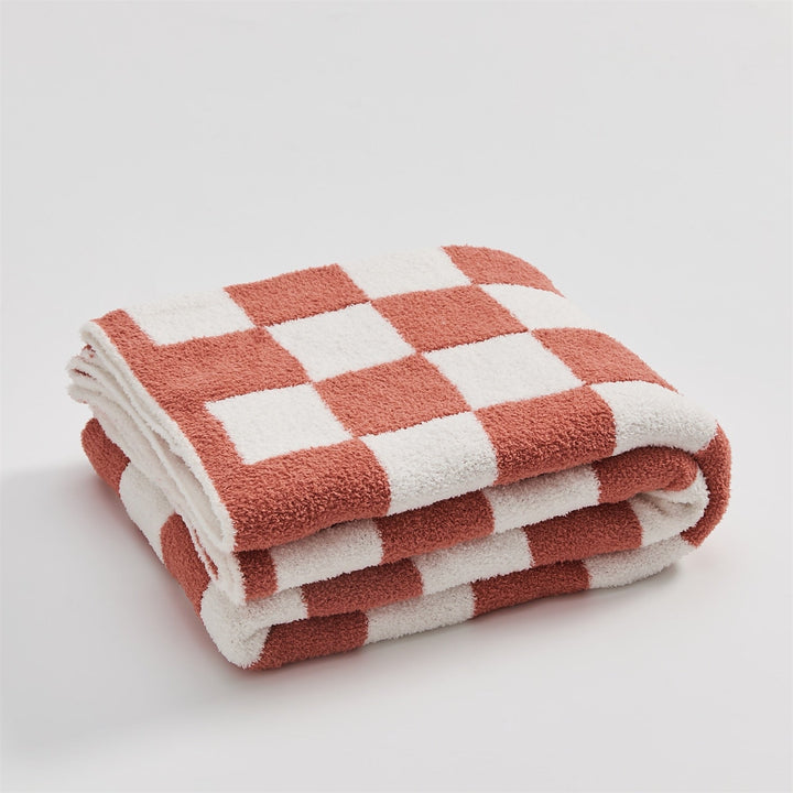 COLORFUL CHECKERBOARD THROW
