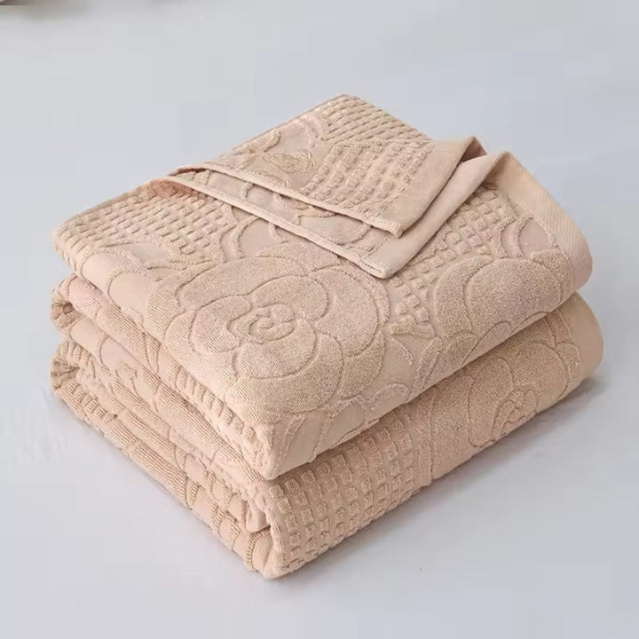 Flora Terry Cotton Weave Blanket
