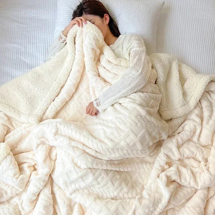 Cosy Wool Blanket for Home, Office &amp; Travel