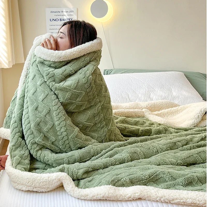 Cosy Wool Blanket for Home, Office &amp; Travel
