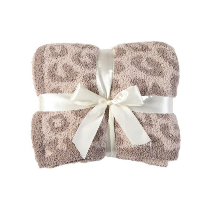 Luxury Leopard Print Throw